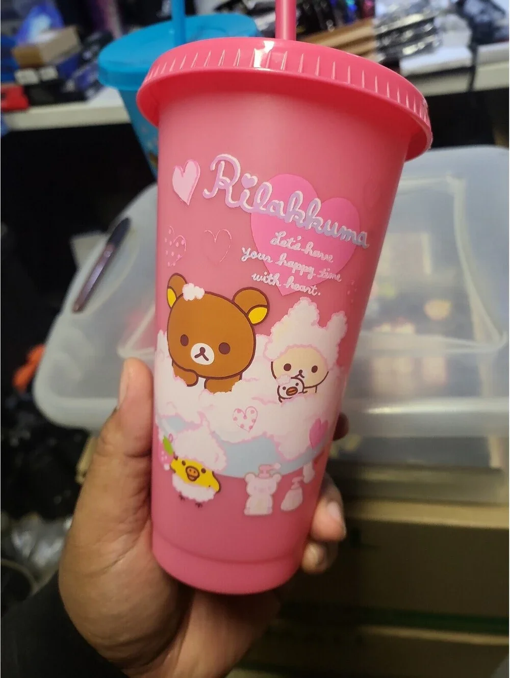 Rilakkuma & Korilakkuma Reusable Tumbler Cup - Set of 2